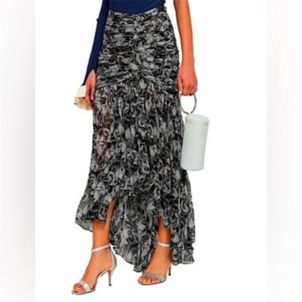 NWT Cinq à Sept Kathleen Silk Maxi Skirt